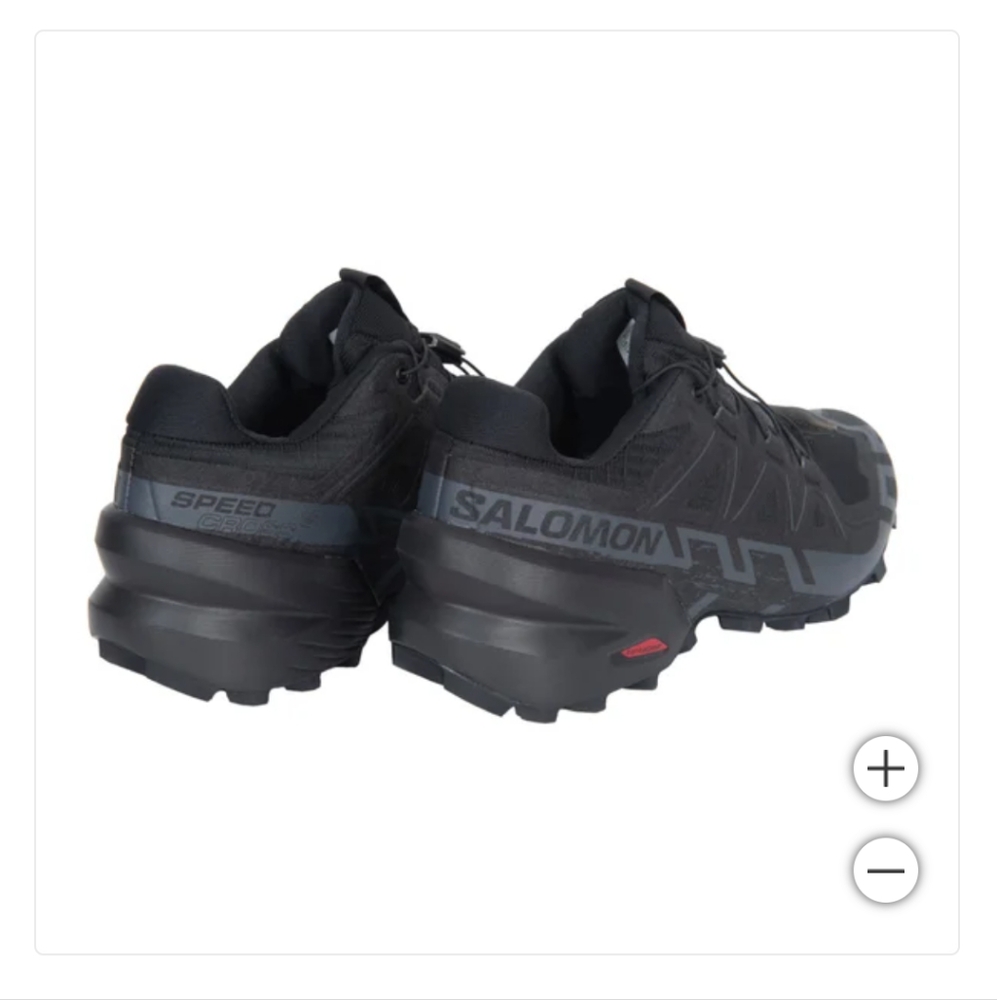 New! Salomon Ladies' Women Girls Speedcross 6 Shoe Black Color QuickLACE NWT NIB - Picture 4 of 12